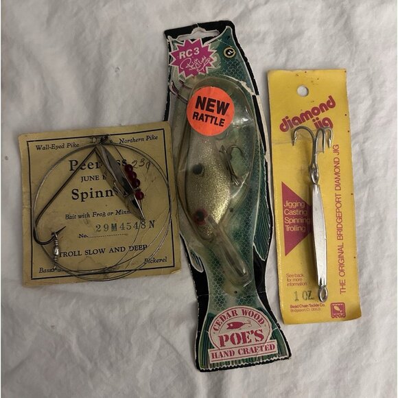 Lot of 13 Vintage Fishing Lures - Mixed Brands New In Package - Picture 5 of 5